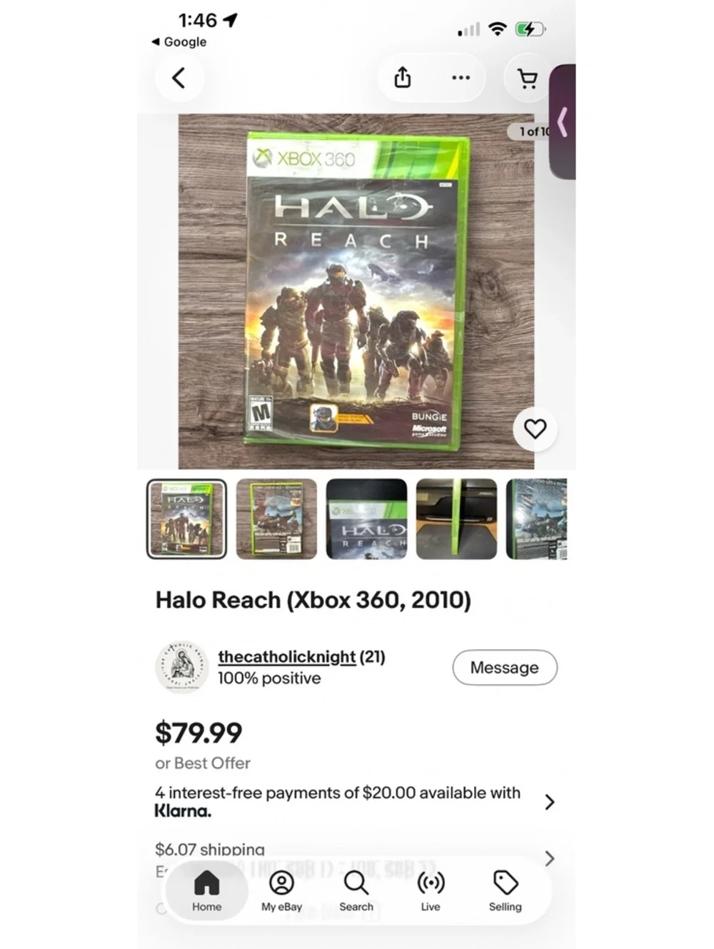 Halo Reach Xbox 360 Game Complete in Box